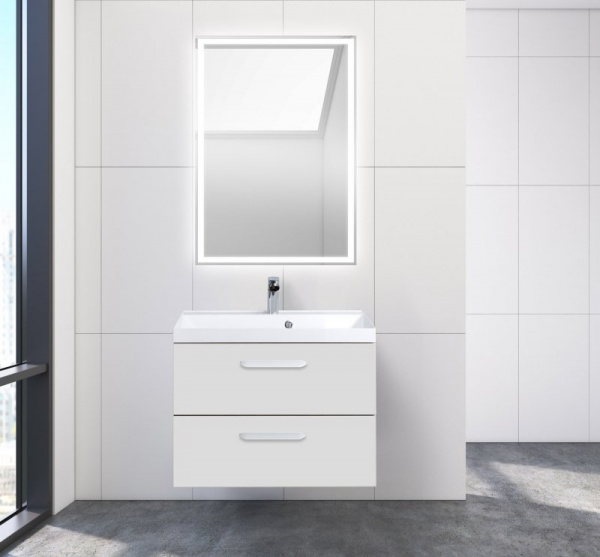 Тумба под раковину Belbagno Aurora AURORA-700-2C-SO-BO Bianco Opaco фото