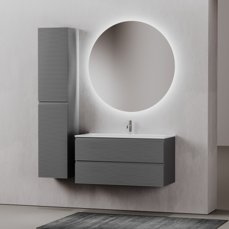 Тумба под раковину Sancos Folk FL100GS Grey soft фото