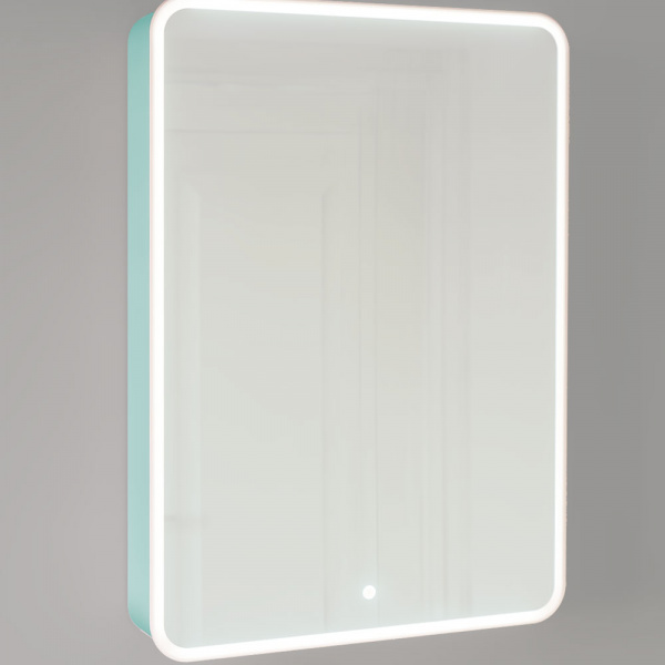 Зеркало-шкаф Jorno Pastel Pas.03.60/BL 60 см бирюза фото