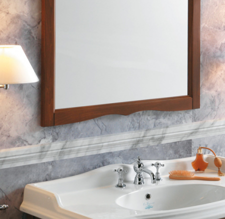 Зеркало в деревянной раме Simas Arcade ARS2 орех 83 см фото