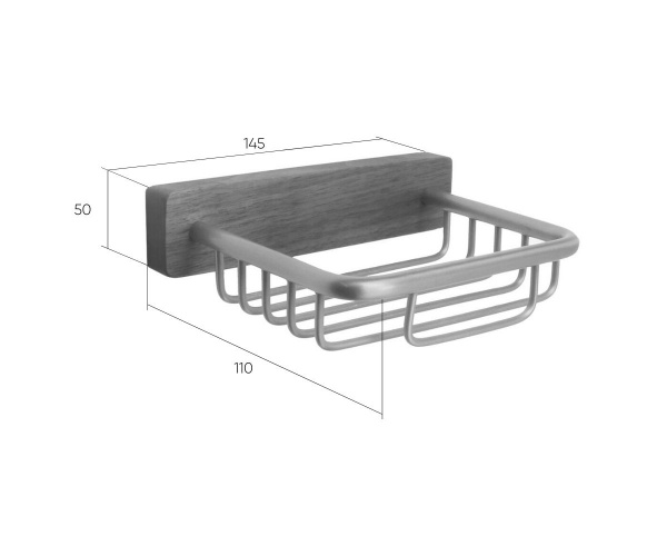 Мыльница настенная Bronze de Luxe Forest 10703C хром матовый фото