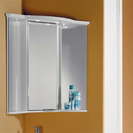 Зеркало-шкаф с подсветкой Акватон Альтаир 62 1A042702AR010 белый фото