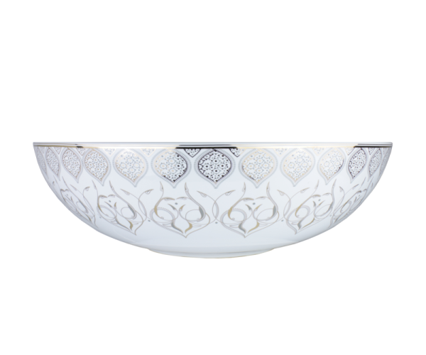 Накладная раковина Bronze de Luxe Persia 2008 40x40 белая/золото фото