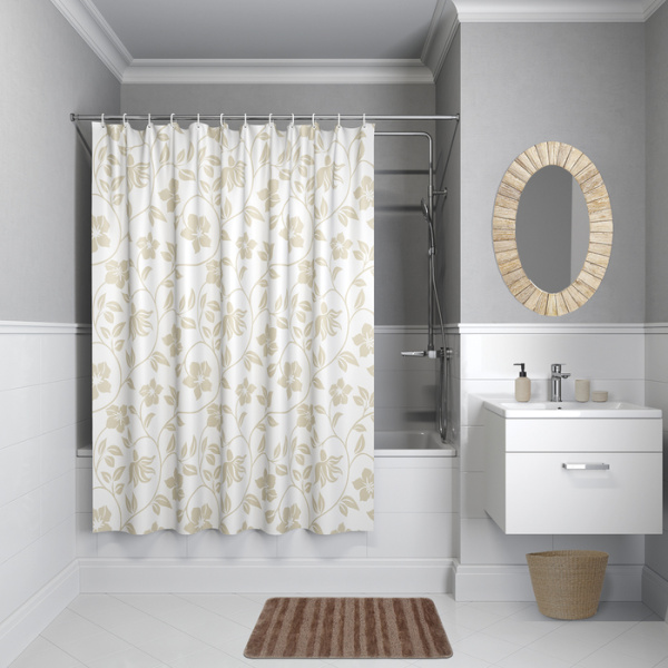 Текстильная шторка для ванной комнаты 200*240 Iddis Basic B40P224i11 фото