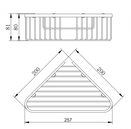 Полка-корзина Omnires Uni UN3614CR хром фото