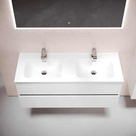 Тумба под раковину Sancos Urban UR120-2W белый глянец фото