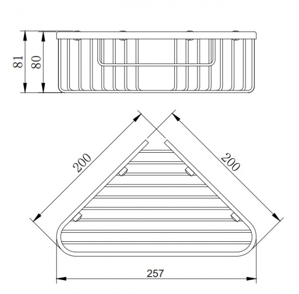 Полка-корзина Omnires Uni UN3614CR хром фото