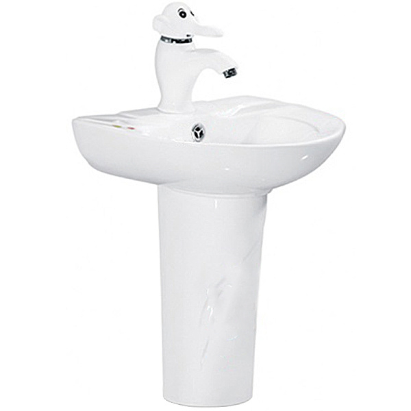 Детская раковина со смесителем SantiLine SL-2115W белая фото