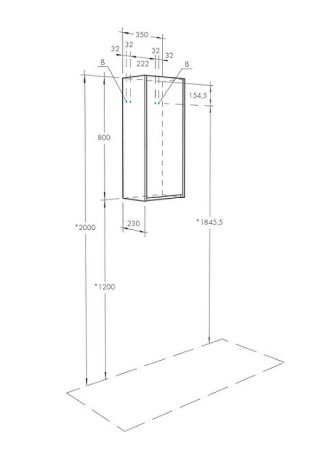 Подвесной шкаф Акватон Марти 1A270203MY010 белый глянцевый / дуб эдгрейн фото
