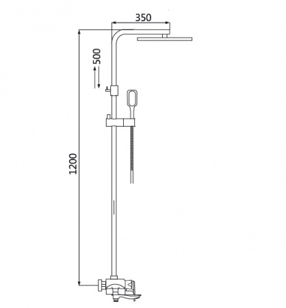 Душевая система (стойка) Oute T45K T9454K фото