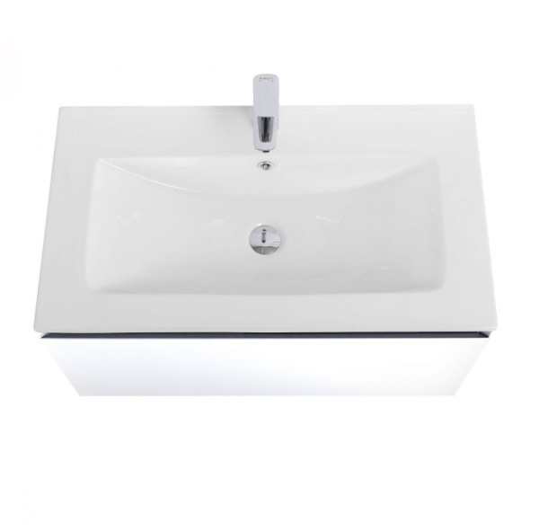 Тумба под раковину Art&Max Latina AM-Latina-800-1C-SO-BM белая матовая фото