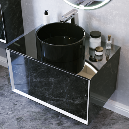 Тумба под раковину Jorno Charm Cha.01.85/P/Bm фото