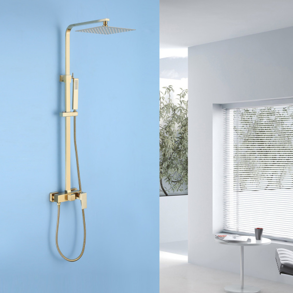 Душевая система Abber Daheim AF8220G золото матовое фото