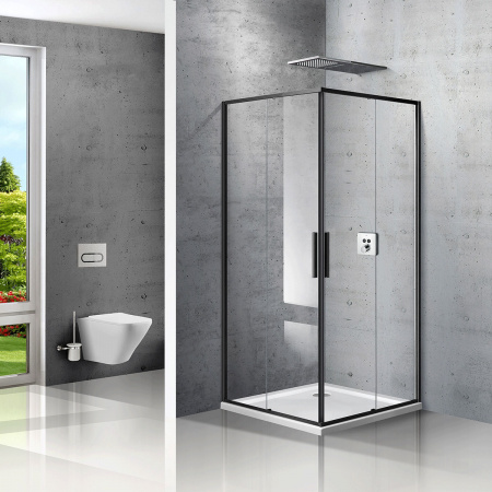 Душевой уголок Vincea Slim VSS-2SL900CLB 90x90 фото