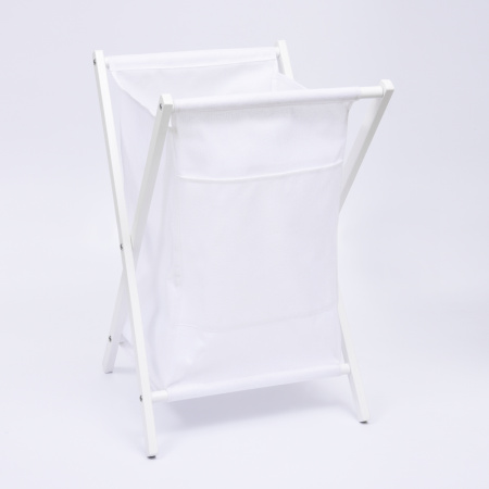 Корзина для ванной комнаты WasserKRAFT Nau WB-773-L белая фото