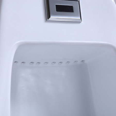 Писсуар сенсорный CeramaLux Х546P слив в стену фото