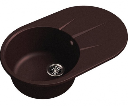 Мойка кухонная Ewigstein Rund R- 50F шоколад фото