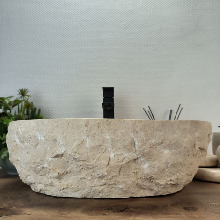 Раковина из мрамора Marble Cream MC-69258 50x40x15  фото