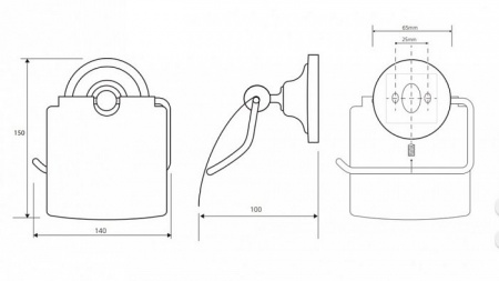 Держатель для туалетной бумаги Bemeta Retro 144312012 фото