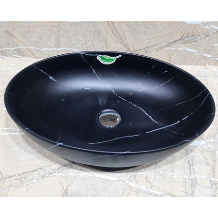 Накладная раковина CeramaLux MNC 78166MBM 52x39 фото