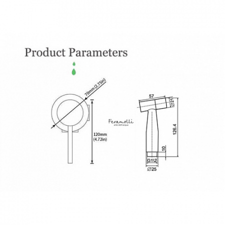 Гигиенический набор Feramolli Torre BL210 фото