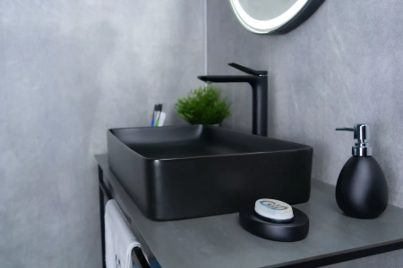 Накладная раковина GID Bm9396 60x34 черная матовая фото