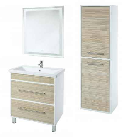 Тумба под раковину с 2 ящ. Фабио 70 беж. cтруктурный фото