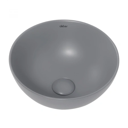 Накладная раковина Abber Bequem AC2106MG 32x32 серая матовая фото