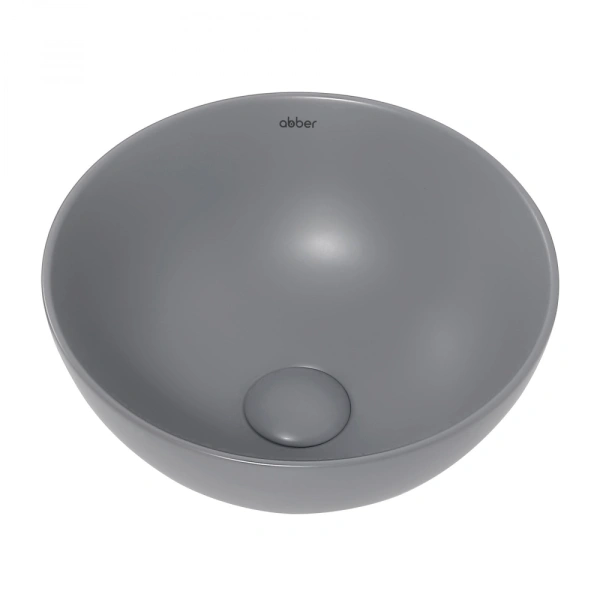Накладная раковина Abber Bequem AC2106MG 32x32 серая матовая фото