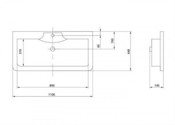Раковина Акватон Сиена М 110 1A70633KSN010 фото
