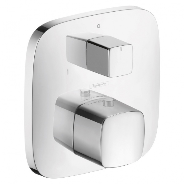 Термостат с запорным вентилем Hansgrohe PuraVida 15775000 хром фото