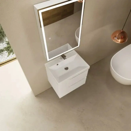 Тумба под раковину Aquame S3 AQM900360WH 60 см, белая фото