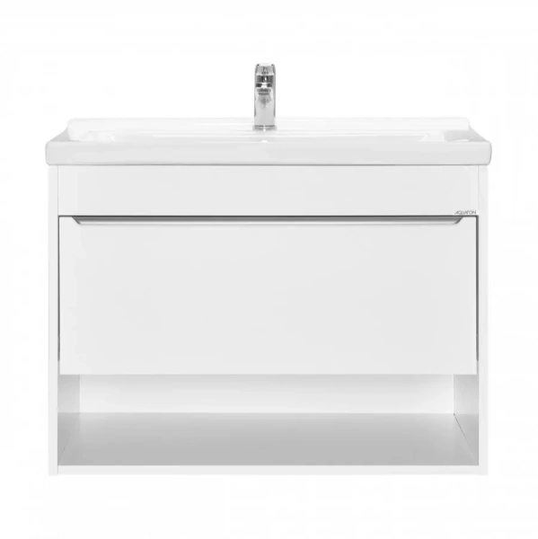 Тумба под раковину Акватон Хоуп 80 1A287301HP2B0 белая матовая фото