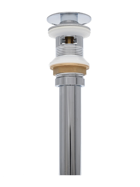 Донный клапан для раковины с переливом AQUAme AQM7001-1 хром фото