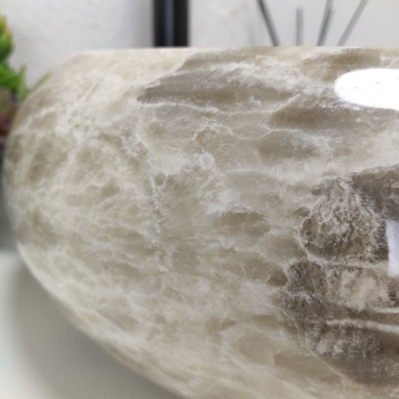 Накладная раковина из оникса Donut Grey Medium DO-01541 (45*45*15) фото