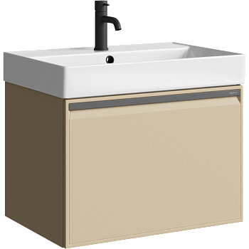 Тумба под раковину Aqwella Pure 66 PUR0165KS капучино светлый фото