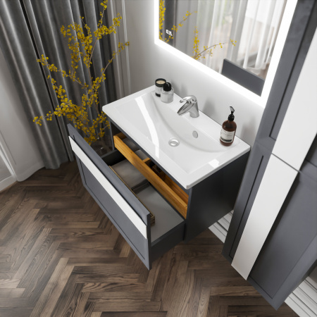 Тумба с раковиной Бриклаер Берлин 80 4627125416156 фото