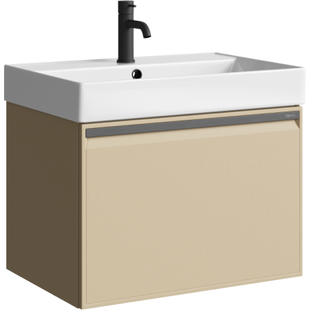 Тумба под раковину Aqwella Pure 66 PUR0165KS капучино светлый фото