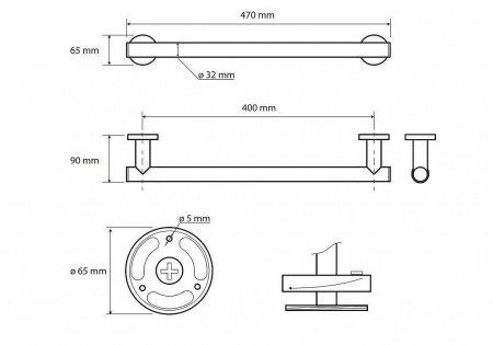Поручень Bemeta Dark 104307770 фото