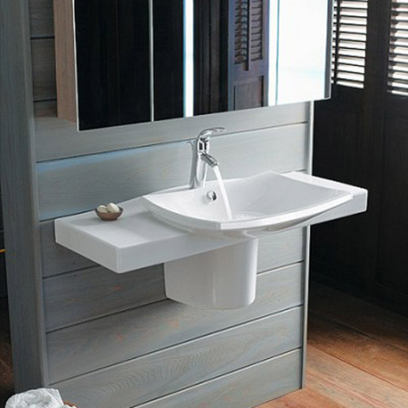 Полувстраиваемая раковина Jacob Delafon Escale E1280 100 см фото