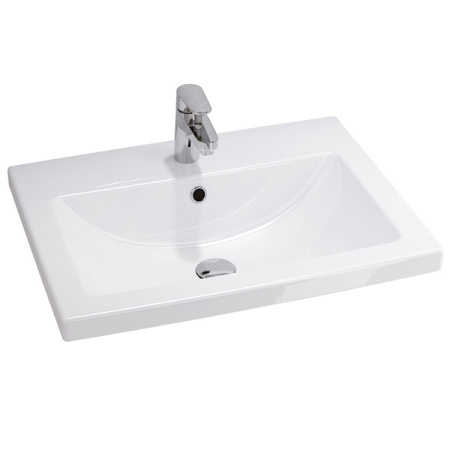 Тумба с раковиной Comfortу Классик-70 00-00013804 (00-00013804CF) белая матовая фото