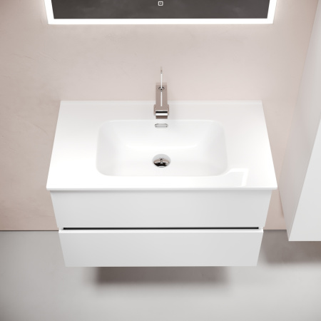 Тумба под раковину Sancos Urban UR80W белый глянец фото