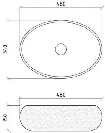 Накладная раковина Boheme Овал 860 фото