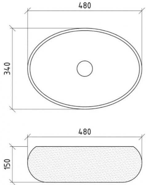 Накладная раковина Boheme Овал 860 фото