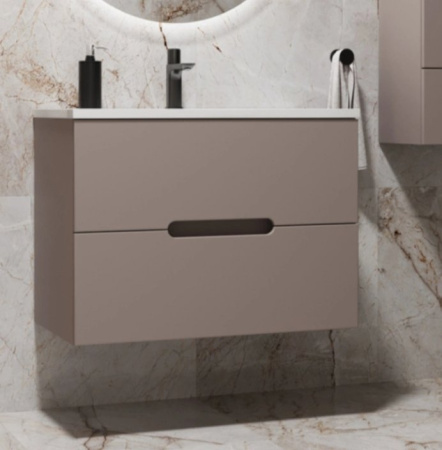 Тумба под раковину Style Line Матис 80 ЛС-00002298 тауп темный фото