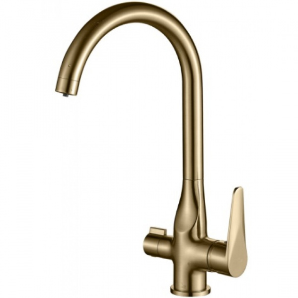 Смеситель для кухни кухни с фильтром для воды Zorg Steel Hammer SH 910 BRONZE фото