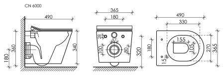 Унитаз подвесной безободковый Ceramica Nova Balearica CN6000 с сиденьем фото
