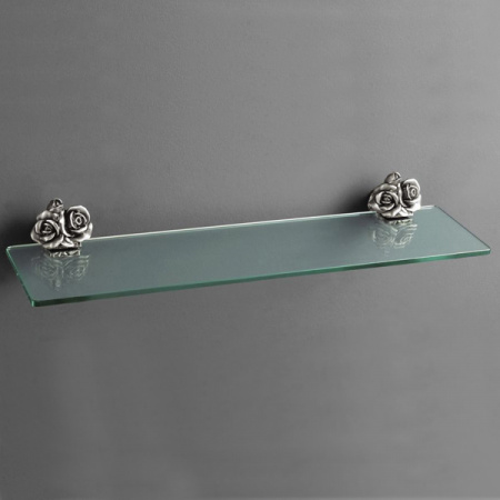 Полка стеклянная Art&Max Rose AM-B-0913-T серебро фото