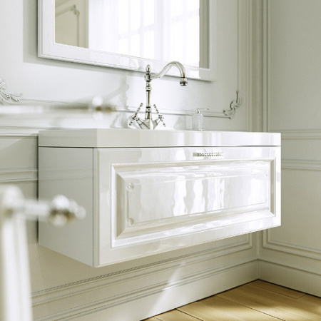 Тумба с раковиной Aqwella 5 Stars Empire 100 Emp.01.10/W фото