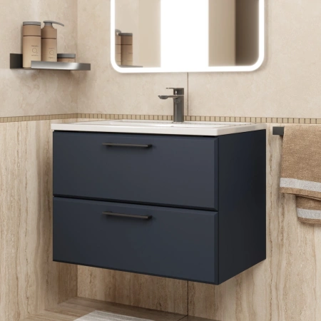 Тумба под раковину Uperwood Foster 70 TFosterNEW70b черная матовая фото